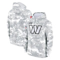 Yuxns W.Commanders Arctic Camo Limited Salute to Service Pullover Hoodies Game Blank Player Stitched Jerseys