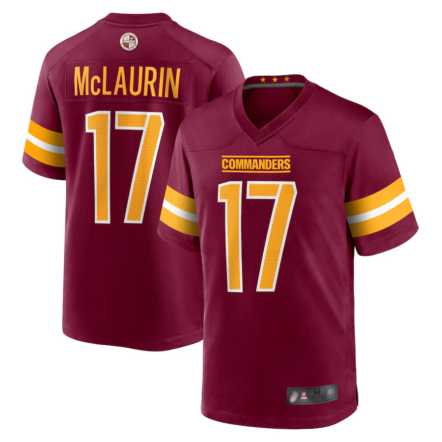 Yuxns W.Commanders Home Game Jerseys - Burgundy - #17 Terry McLaurin Player Stitched Jerseys