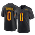 Yuxns W.Commanders #0 Mike Sainristil Player Black Game Stitched Jerseys