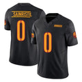 Yuxns W.Commanders #0 Mike Sainristil Player Black Vapor F.U.S.E. Limited Stitched Jerseys