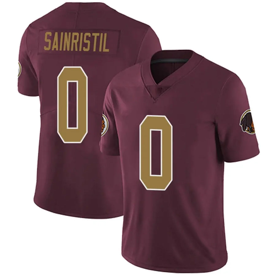 Yuxns W.Commanders #0 Mike Sainristil Player Burgundy Alternate Vapor Untouchable Limited  Stitched Jerseys