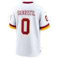 Yuxns W.Commanders #0 Mike Sainristil Player White Game Stitched Jerseys