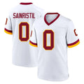 Yuxns W.Commanders #0 Mike Sainristil Player White Home Game Stitched Jerseys