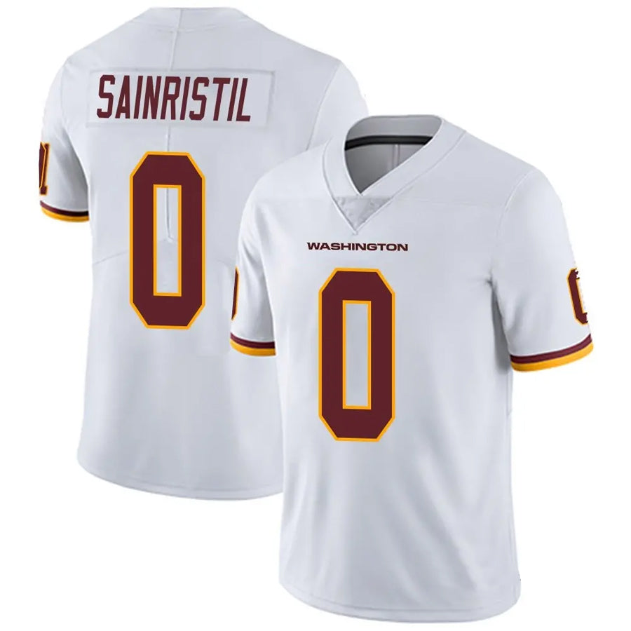 Yuxns W.Commanders #0 Mike Sainristil Player White Vapor Untouchable Limited  Stitched Jerseys