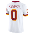 Yuxns W.Commanders #0 Mike Sainristil White Vapor F.U.S.E. Stitched Limited Stitched Jerseys
