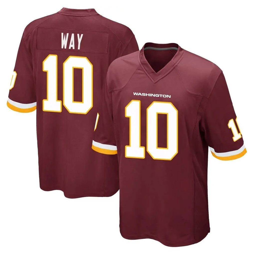 Yuxns W.Commanders #10 Tress Way Player Burgundy Team Color Home Game Stitched Jerseys