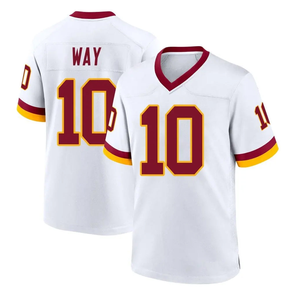 Yuxns W.Commanders #10 Tress Way Player White Home Game Stitched Jerseys