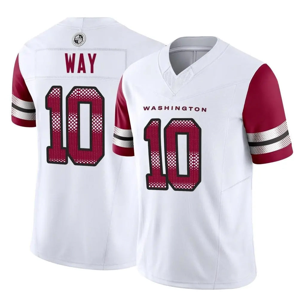Yuxns W.Commanders #10 Tress Way Player White Vapor F.U.S.E. Limited Home Game Stitched Jerseys