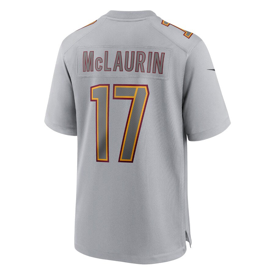 YuxnsW.Commanders #17 Terry McLaurin Player Gray Fashion Game Stitched Jerseys