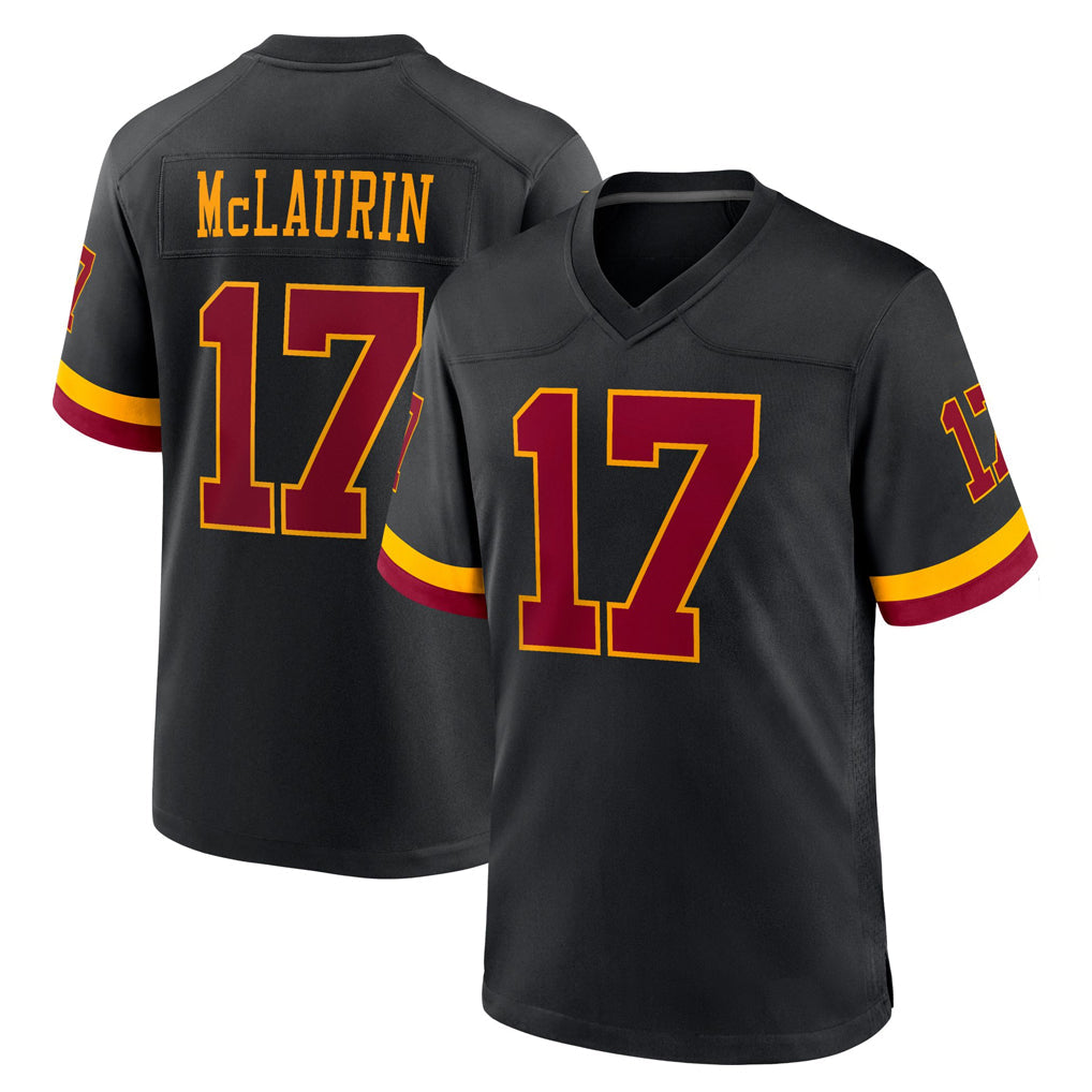 Yuxns W.Commanders #17 Terry Mclaurin Player Black Limited Home Game Stitched Jerseys