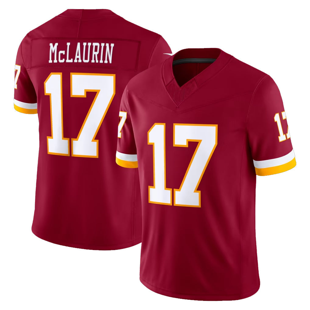 Yuxns W.Commanders #17 Terry Mclaurin Player Burgundy Limited Team Vapor F.U.S.E. Home Game Stitched Jerseys