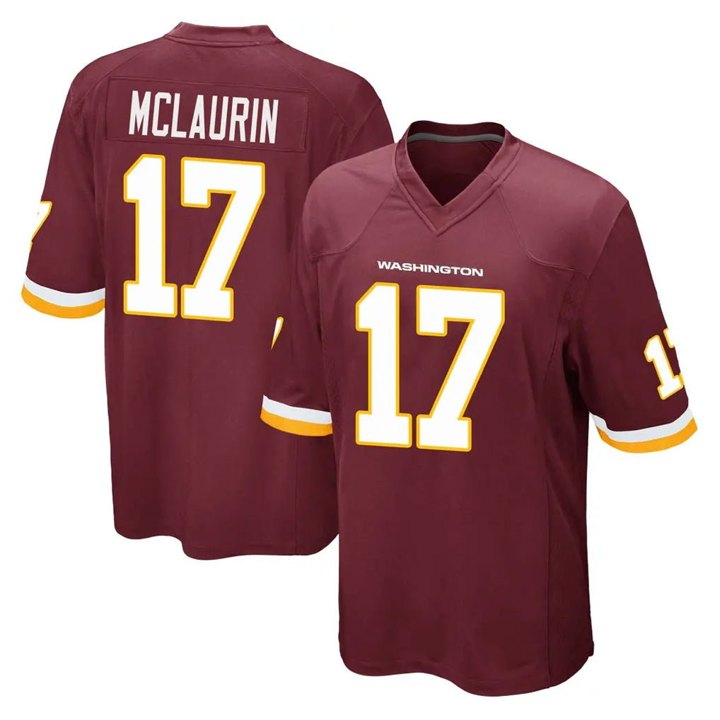 Yuxns W.Commanders #17 Terry Mclaurin Player Burgundy Team Color Home Game Stitched Jerseys