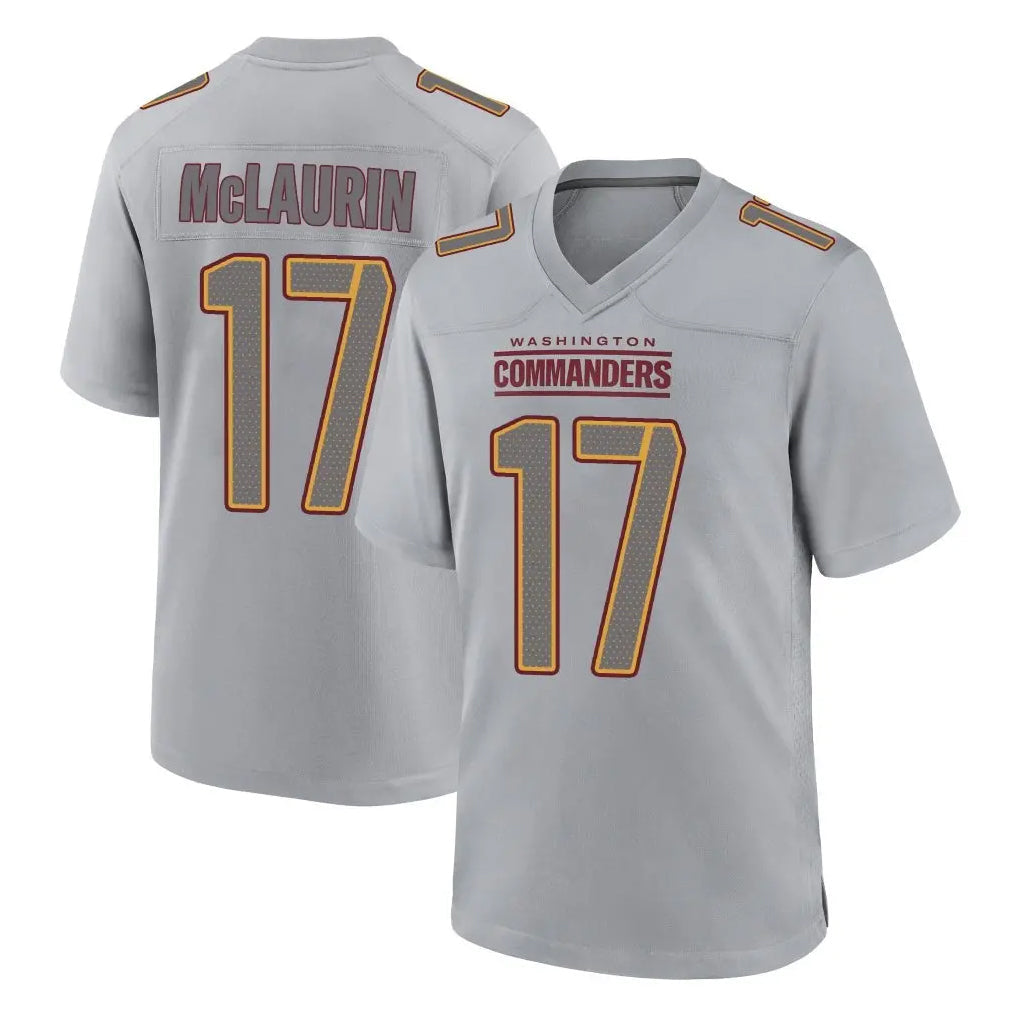 Yuxns W.Commanders #17 Terry Mclaurin Player Gray Atmosphere Fashion Home Game Stitched Jerseys