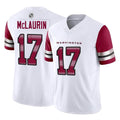 Yuxns W.Commanders #17 Terry Mclaurin Player White Vapor F.U.S.E. Limited Home Game Stitched Jerseys