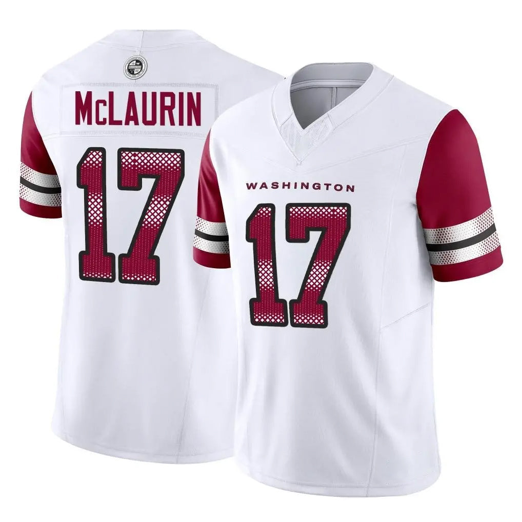 Yuxns W.Commanders #17 Terry Mclaurin Player White Vapor F.U.S.E. Limited Home Game Stitched Jerseys