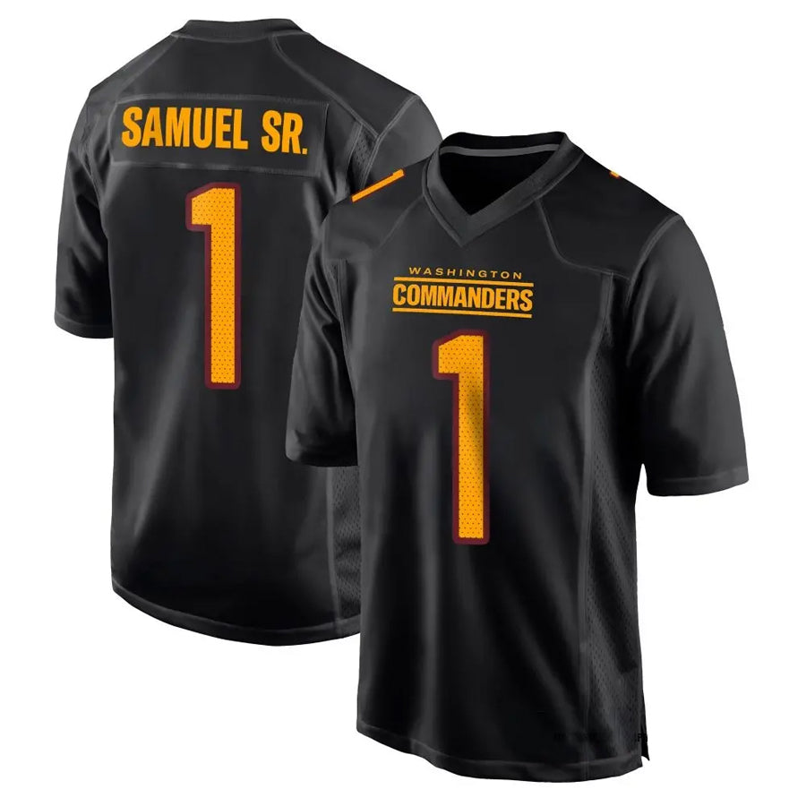 Yuxns W.Commanders #1 Deebo Samuel Sr Player Black Fashion Game Football Jerseys