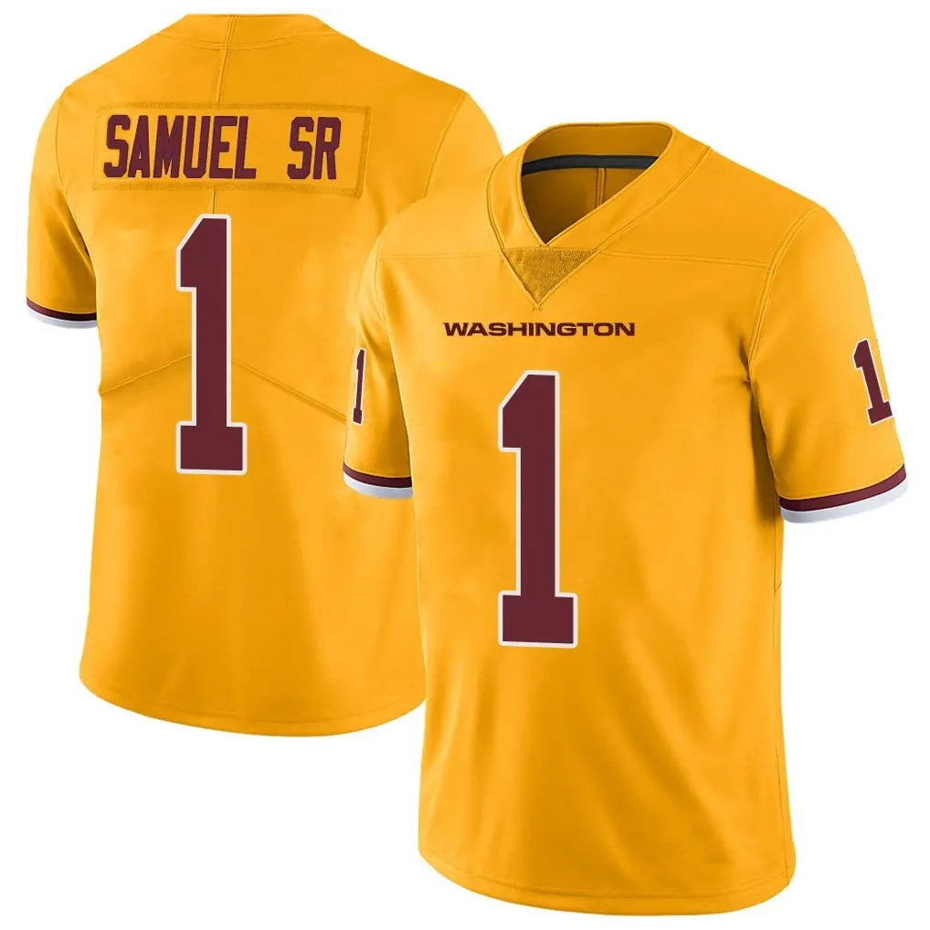 Yuxns W.Commanders #1 Deebo Samuel Sr Player Gold Vapor Limited Stitched Jerseys