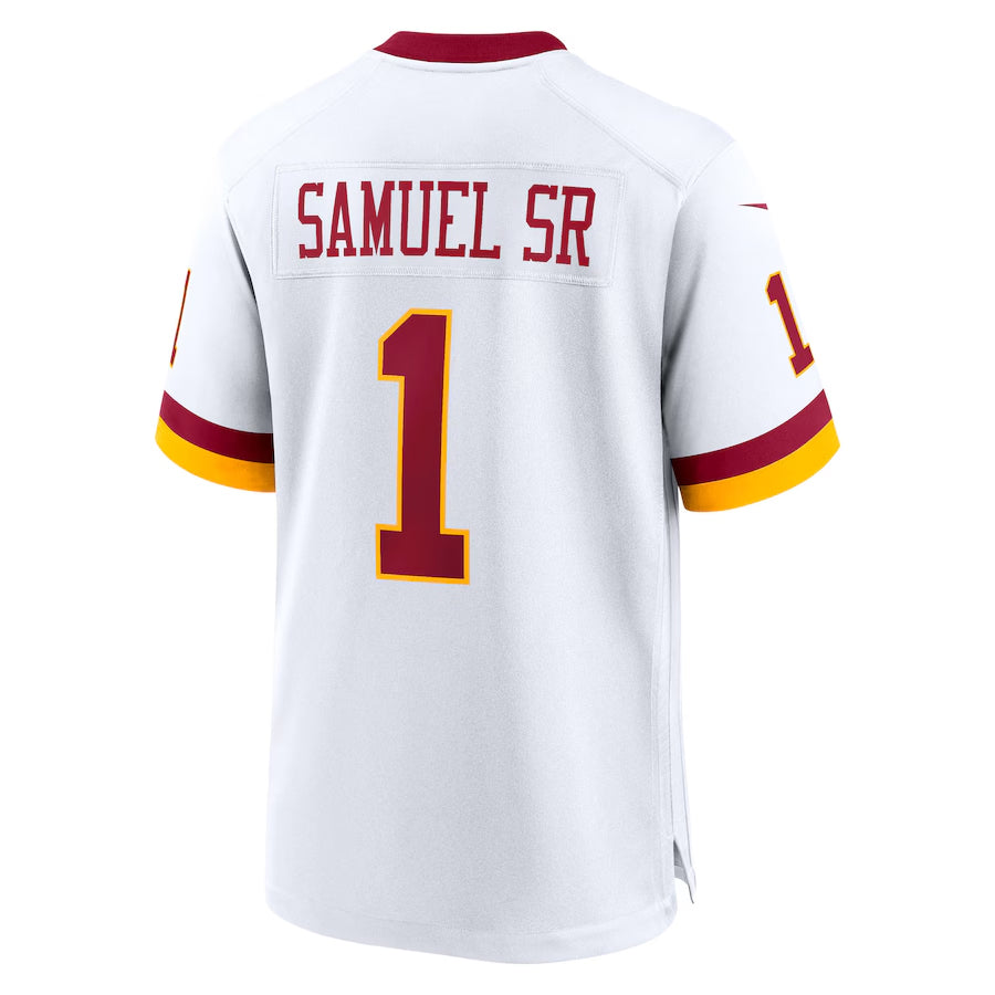Yuxns W.Commanders #1 Deebo Samuel Sr Player White Game Stitched Jerseys
