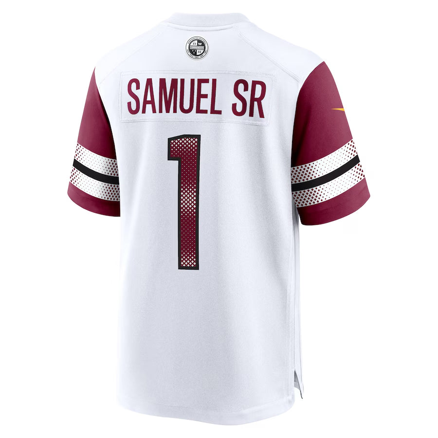 Yuxns W.Commanders #1 Deebo Samuel Sr Player White Home Game Stitched Jerseys