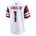 Yuxns W.Commanders #1 Deebo Samuel Sr Player White Home Game Stitched Jerseys