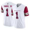 Yuxns W.Commanders #1 Deebo Samuel Sr Player White Vapor F.U.S.E. Limited Stitched Jerseys