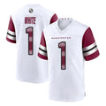 Yuxns W.Commanders #1 Rachaad White Player White Game Home Stitched Jerseys