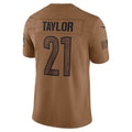 Yuxns W.Commanders #21 Sean Taylor Player Brown Salute To Service Limited Stitched Jerseys