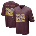 Yuxns W.Commanders #22 Jacory Croskey-Merritt Player Burgundy Alternate Home Game Stitched Jerseys