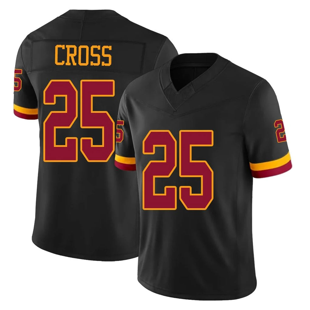 Yuxns W.Commanders #25 Nick Cross Player Black Limited Vapor Home Game Stitched Jerseys