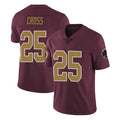 Yuxns W.Commanders #25 Nick Cross Player Burgundy Alternate Vapor Untouchable Home Game Stitched Jerseys