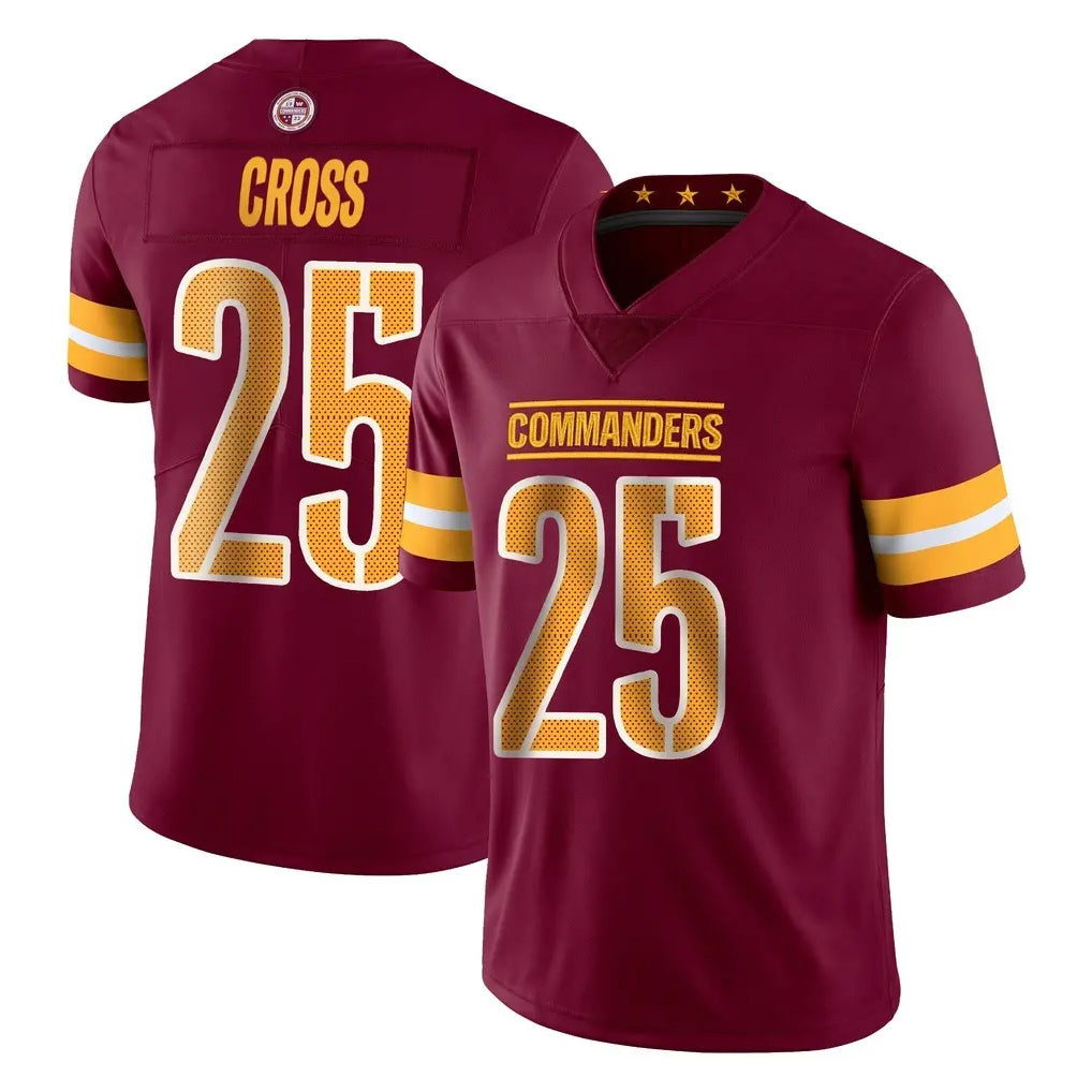 Yuxns W.Commanders #25 Nick Cross Player Burgundy Limited Vapor Home Game Stitched Jerseys