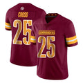 Yuxns W.Commanders #25 Nick Cross Player Burgundy Limited Vapor Home Game Stitched Jerseys