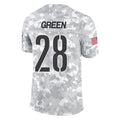 Yuxns W.Commanders #28 Darrell Green Player  Arctic Camo Salute To Service Limited Stitched Jerseys