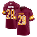 Yuxns W.Commanders #29 Rasul Douglas Player Burgundy Home Game Stitched Jerseys