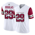 Yuxns W.Commanders #29 Rasul Douglas Player White Vapor F.U.S.E. Limited Home Game Stitched Jerseys