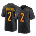 Yuxns W.Commanders #2 Amik Robertson Player Black Home Game Stitched Jerseys