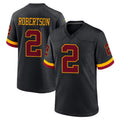 Yuxns W.Commanders #2 Amik Robertson Player Black Limited Home Game Stitched Jerseys
