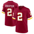 Yuxns W.Commanders #2 Amik Robertson Player Burgundy Game Home Stitched Jerseys