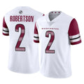 Yuxns W.Commanders #2 Amik Robertson Player White Limited Vapor Home Game Stitched Jerseys