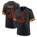 Yuxns W.Commanders #3 Stefon Diggs Player Black Limited Home Game Stitched Jerseys