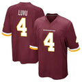 Yuxns W.Commanders #4 Frankie Luvu Player Burgundy Game Stitched Jerseys