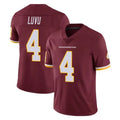 Yuxns W.Commanders #4 Frankie Luvu Player Burgundy Vapor Limited Stitched Jerseys