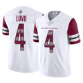 Yuxns W.Commanders #4 Frankie Luvu Player White Limited Vapor Home Game Stitched Jerseys