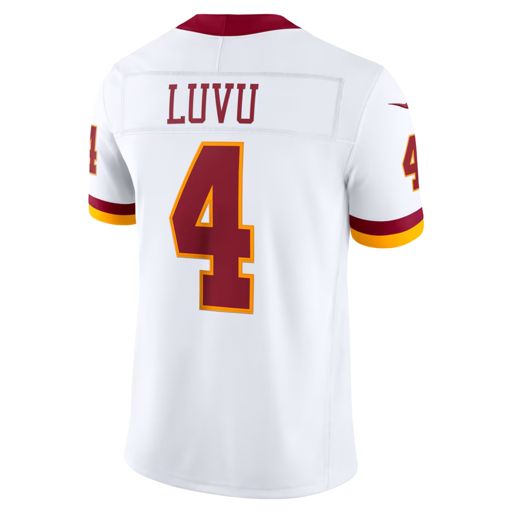 Yuxns W.Commanders #4 Frankie Luvu White Vapor F.U.S.E. Stitched Limited Jerseys