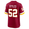 Yuxns W.Commanders #52 Sonny Styles Burgundy 2026 Draft First Round Pick No. 7 Team Game Stitched Jerseys