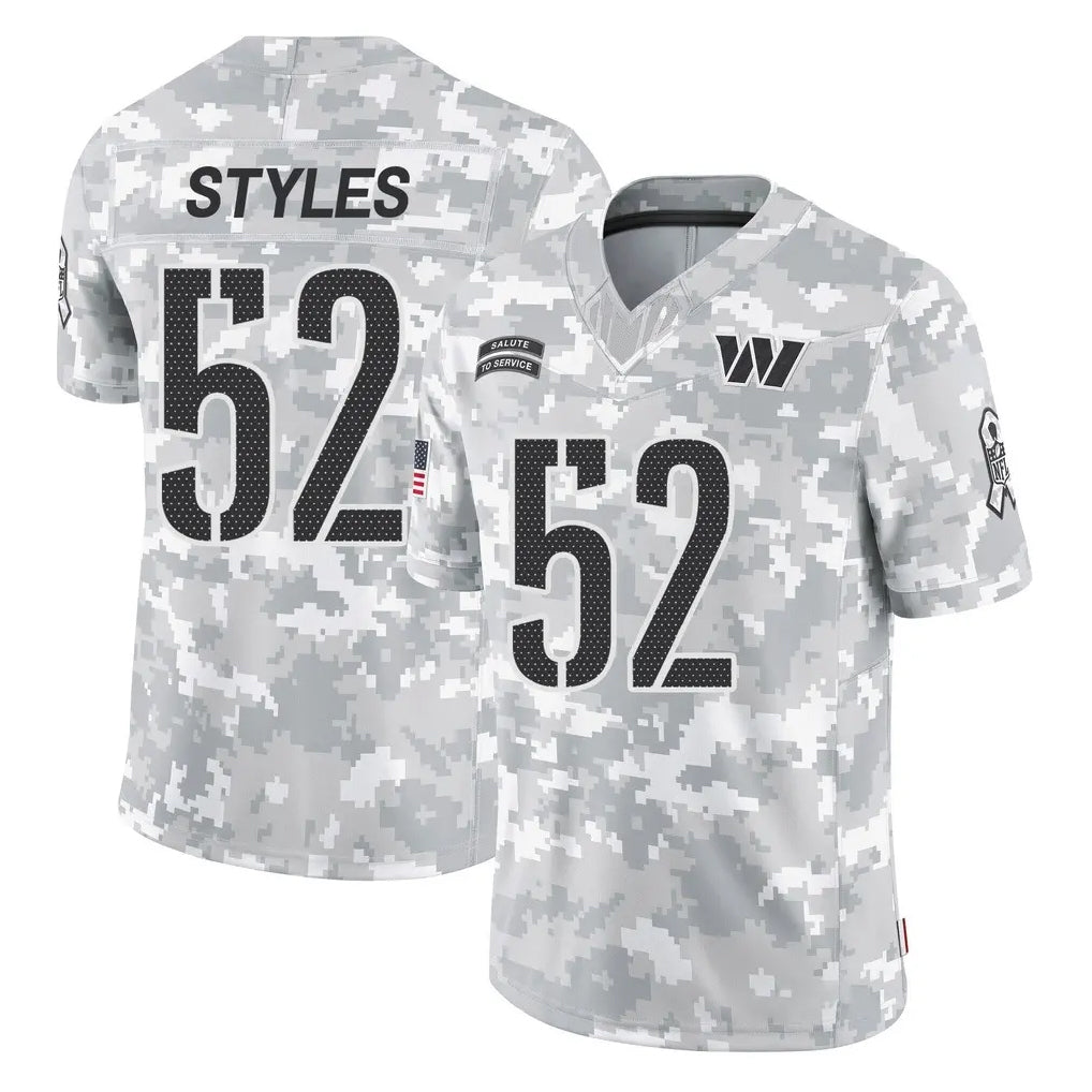 Yuxns W.Commanders #52 Sonny Styles Player Arctic Camo Limited Salute To Service Home Game Stitched Jerseys
