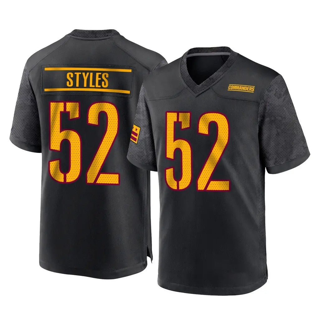 Yuxns W.Commanders #52 Sonny Styles Player Black Home Game Stitched Jerseys
