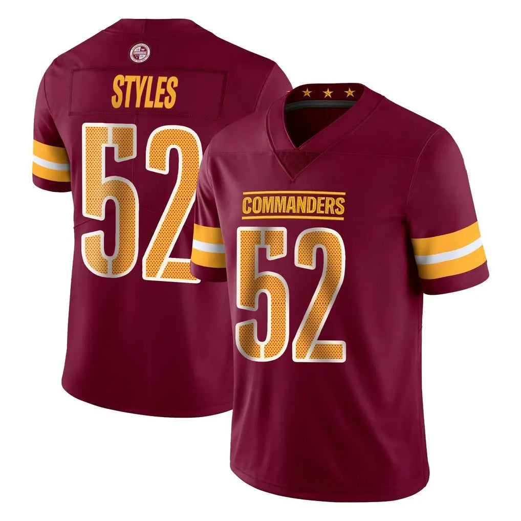 Yuxns W.Commanders #52 Sonny Styles Player Burgundy Limited Vapor Home Game Stitched Jerseys