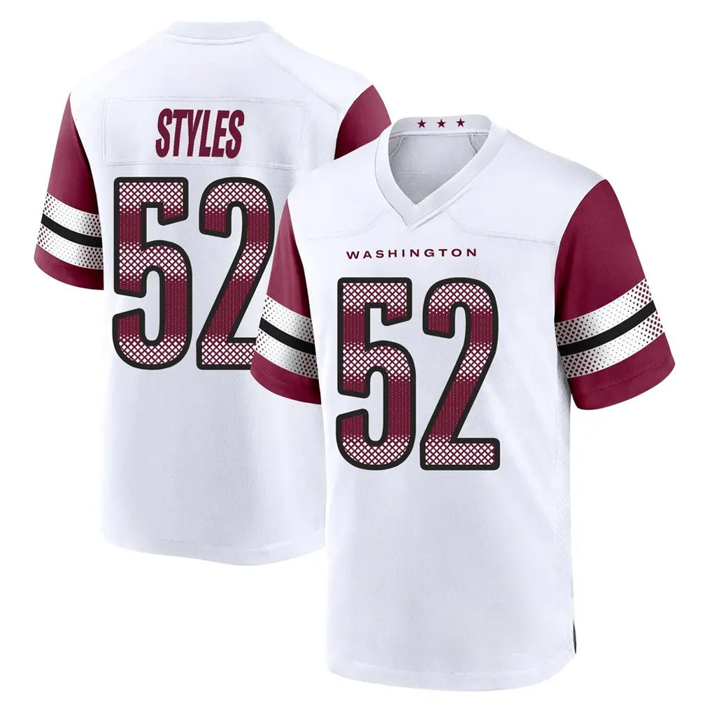 Yuxns W.Commanders #52 Sonny Styles Player White Game Home Stitched Jerseys