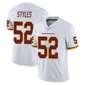 Yuxns W.Commanders #52 Sonny Styles Player White Limited Vapor Untouchable Home Game Stitched Jerseys